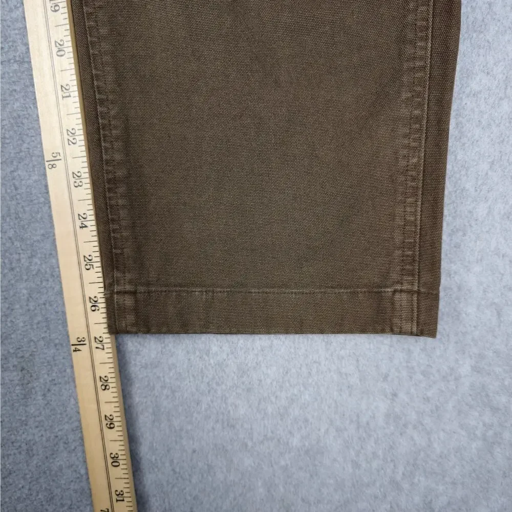 Abercrombie & Fitch Mens 32x28 Brown Canvas Loose Workwear Pants